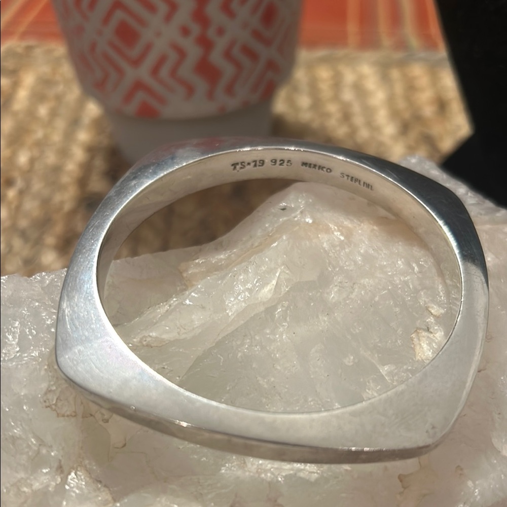 Chic Silver Square Bangle - image 2